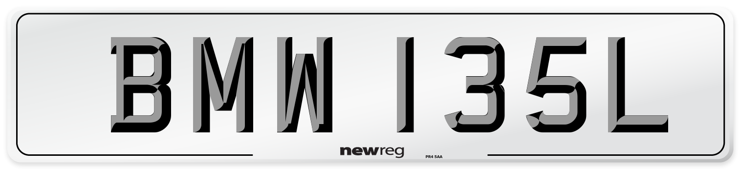BMW 135L Number Plate from New Reg